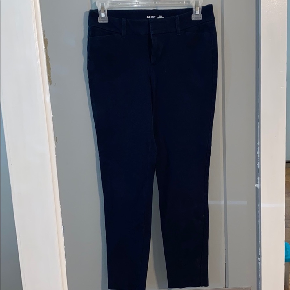 Navy pixie cut pants